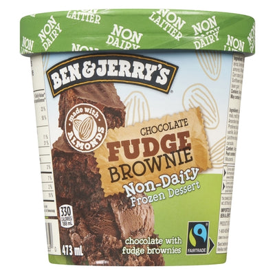 BEN & JERRYS NON-DAIRY FUDGE BROWNIE [473 ML]