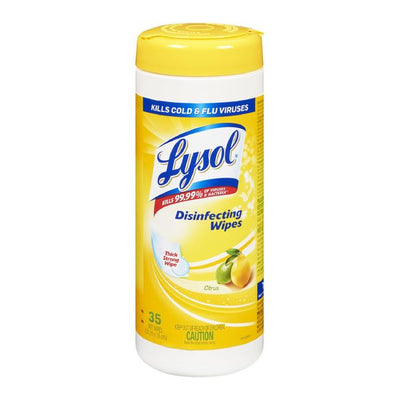 LYSOL DISINFECTING WIPES CITR [35 PK]