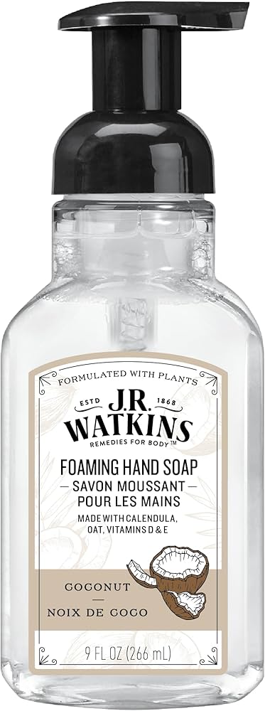 J.R WATKINS FOAMING HAND SOAP Coconut, 325ml