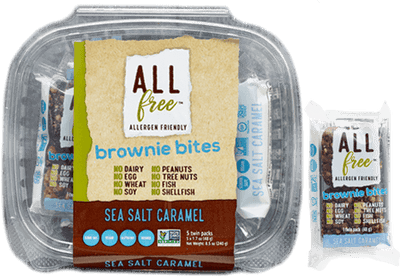 ALL FREE BROWNIE BITES, 240G