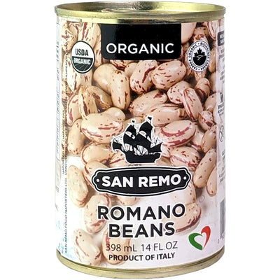 SAN REMO ORG ROMANO BEANS [398 ml]