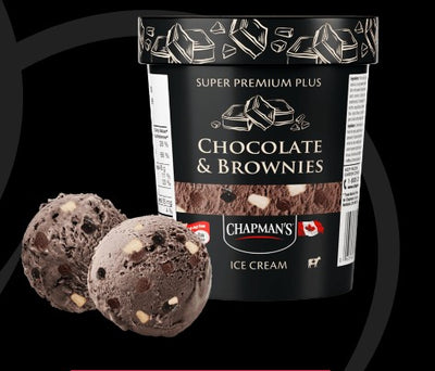 CHAPMANS PREM CHOC BROWNIE [500 ml]