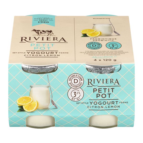 RIVIERA LEMON YOGURT [4 /120G]