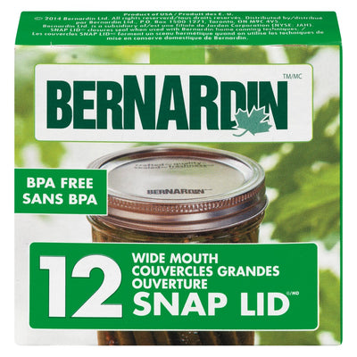BERNARDIN WIDE MOUTH LIDS [12 S]