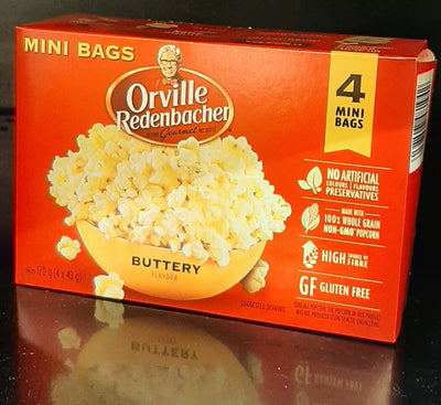 ORVILLE MINI BUTTERY POPCORN [4 pkg]
