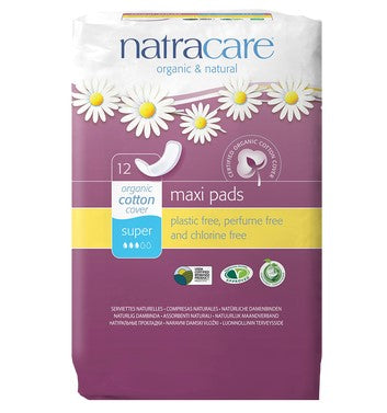 NATRACARE MAXI PADS SUPER [12 PK]