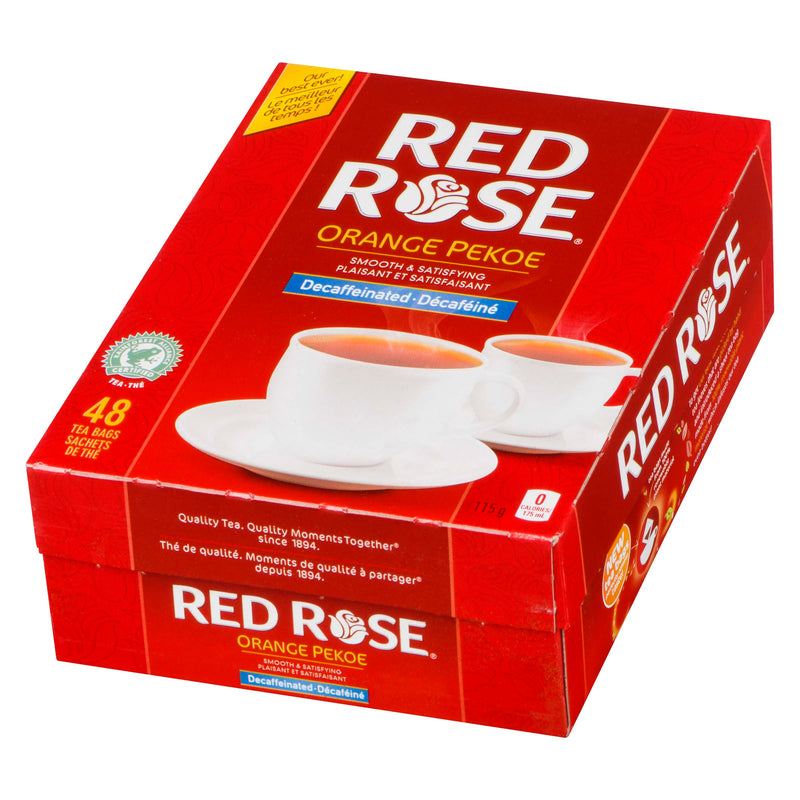 RED ROSE DECAF ORANGE PEKOE [48 PACK]