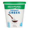 OLYMPIC ORGANIC 0% GREEK YOGURT PLAIN [650 G]