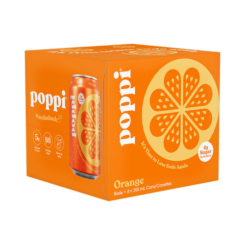 POPPI ORANGE SODA [4 pkg]