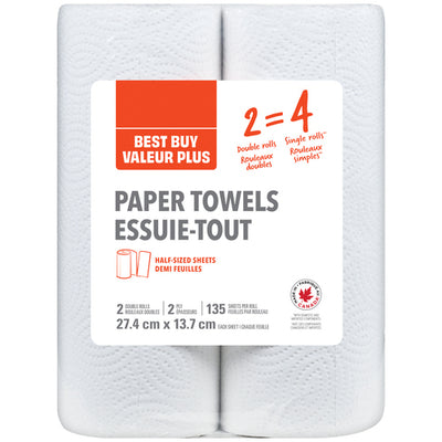 BEST BUY PAPER TOWEL 2 PLY [2 ROLL]
