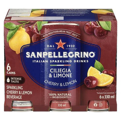 SAN PELLEGRINO CHERRY LEMON [6 PK+DE]