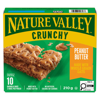 NATURES VALLEY CRUNCHY PB GRANOLA BARS [210 G]