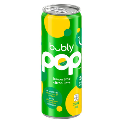BUBLY POP LEMON LIME [355 ML]