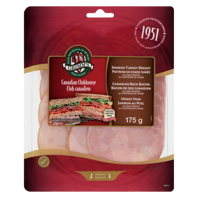 GRIMMS CANADIAN CLUBHOUSE MEAT [175 G]