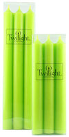 TWILIGHT 10 CANDLES Lime Green, 6 pk