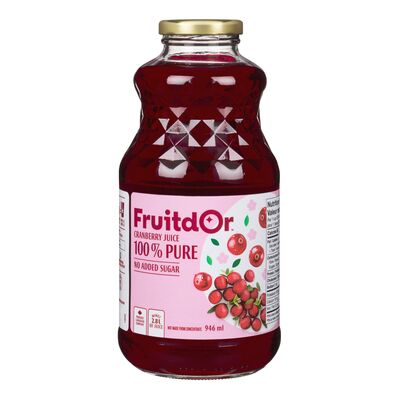 FRUIT D'OR PURE NSA CRANBERRY JUICE [946 ml]