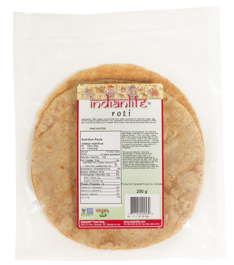INDIAN LIFE ORGANIC ROTI [250 G]