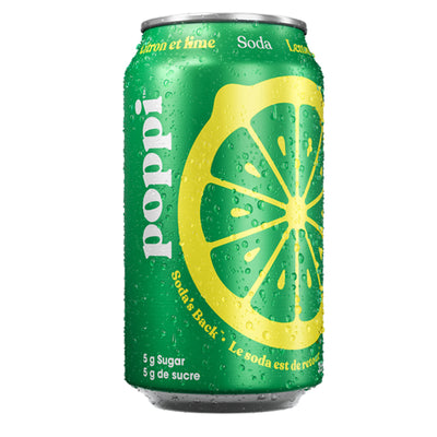 POPPI LEMON LIME SODA [355 ml]