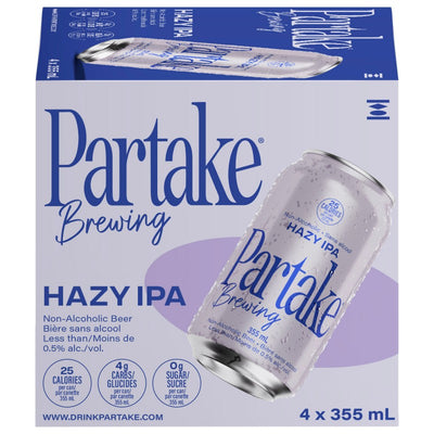 PARTAKE HAZY NON ALC BEER [4 pkg]