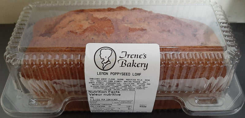 IRENES LEMON POPPYSEED LOAF [450 g]