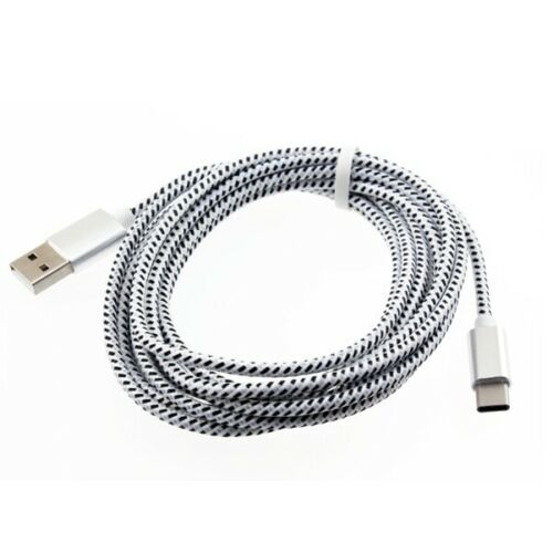 USBC CABLE BLACK/WHITE 10FEET [1 ea]