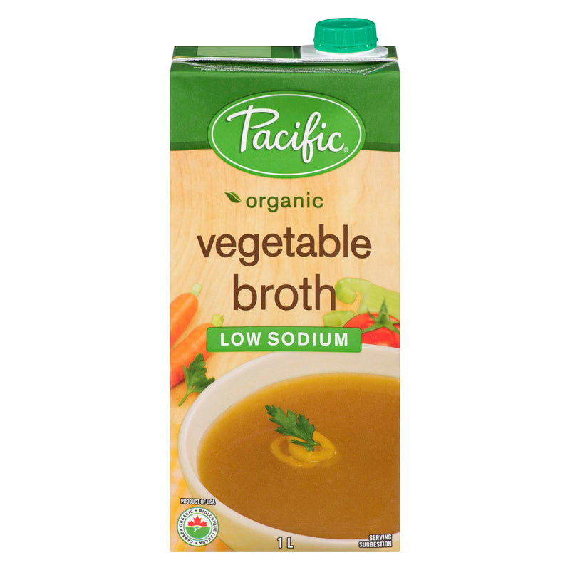 PACIFIC LOW SODIUM VEG BROTH [1 L]