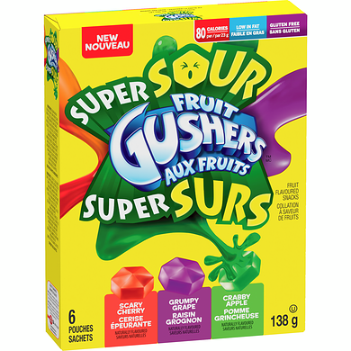 FRUIT GUSHERS SOURS [138 G]