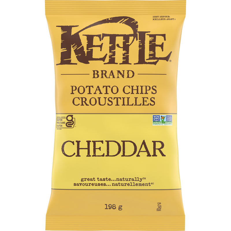 KETTLE CHIPS CHEDDAR [198 G]