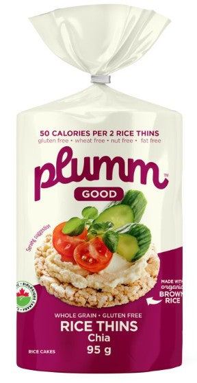 PLUM GOOD RICE THINS CHIA NS [95 G]