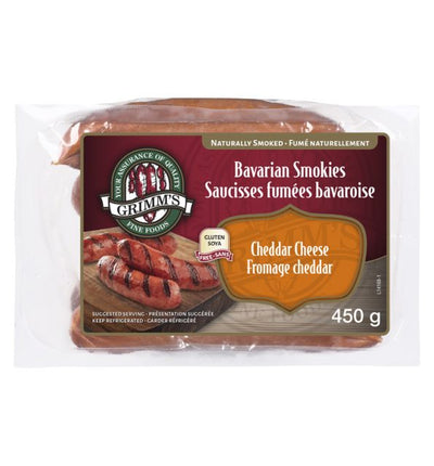 GRIMMS BAVARIAN SMOKIES CHEDDAR [450 g]