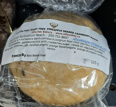 Silly Yak GF Muffin (Pineapple, Orange, Cranberry), 125g