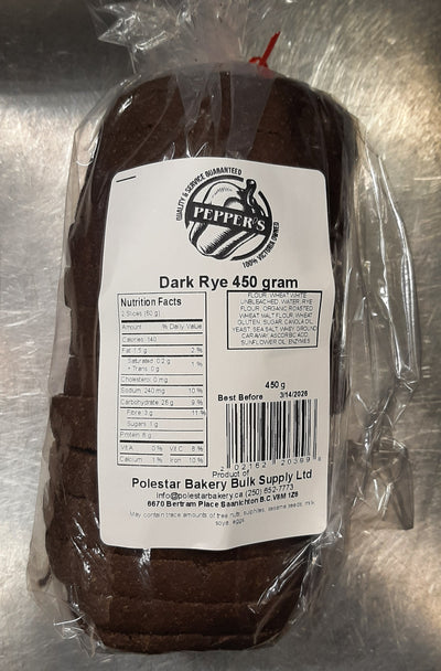 PEPPERS DARK RYE BREAD [450 G]