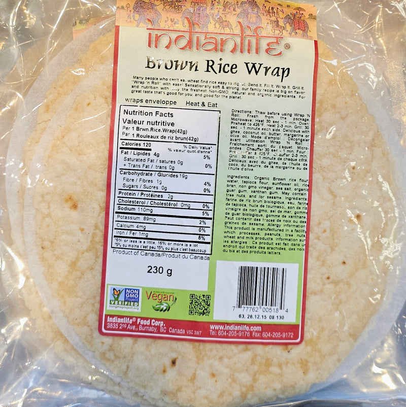 INDIAN LIFE BROWN RICE WRAP [230 G]