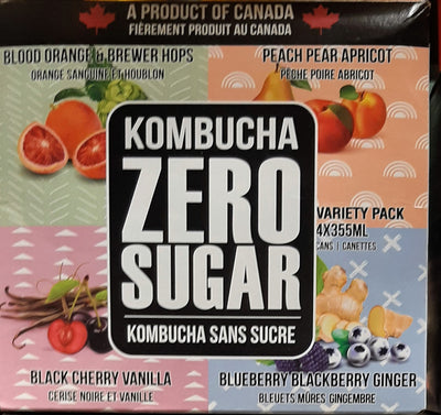 UG ZERO SUGAR KOMBUCHA ASST [4 pk]
