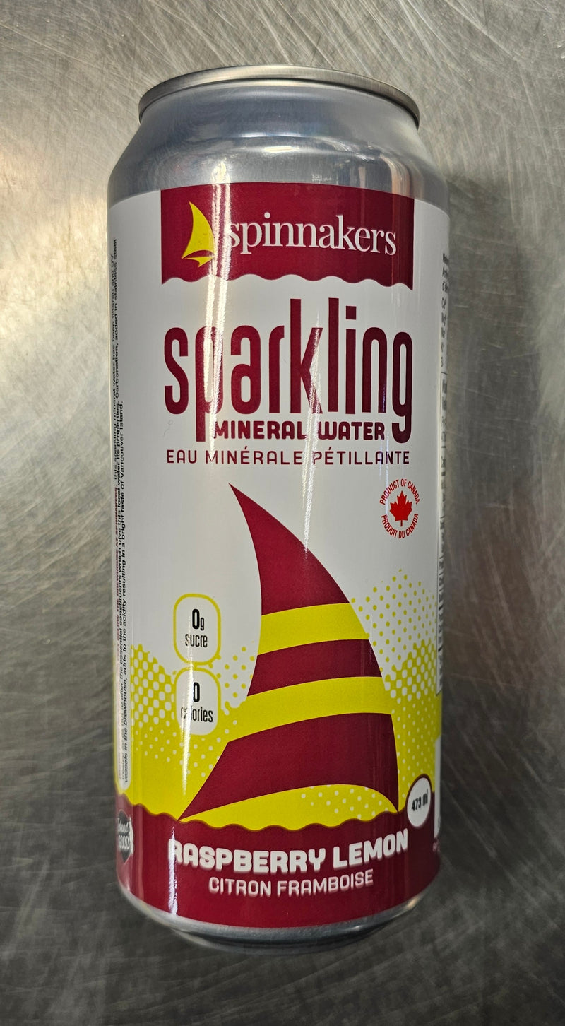 SPINNAKERS SPARKLING WATER RASPBERRY LEMON [473 ml]