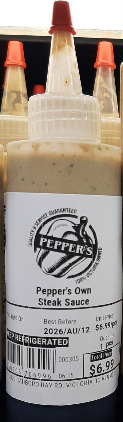 PEPPERS OWN STEAK SAUCE, 1 each