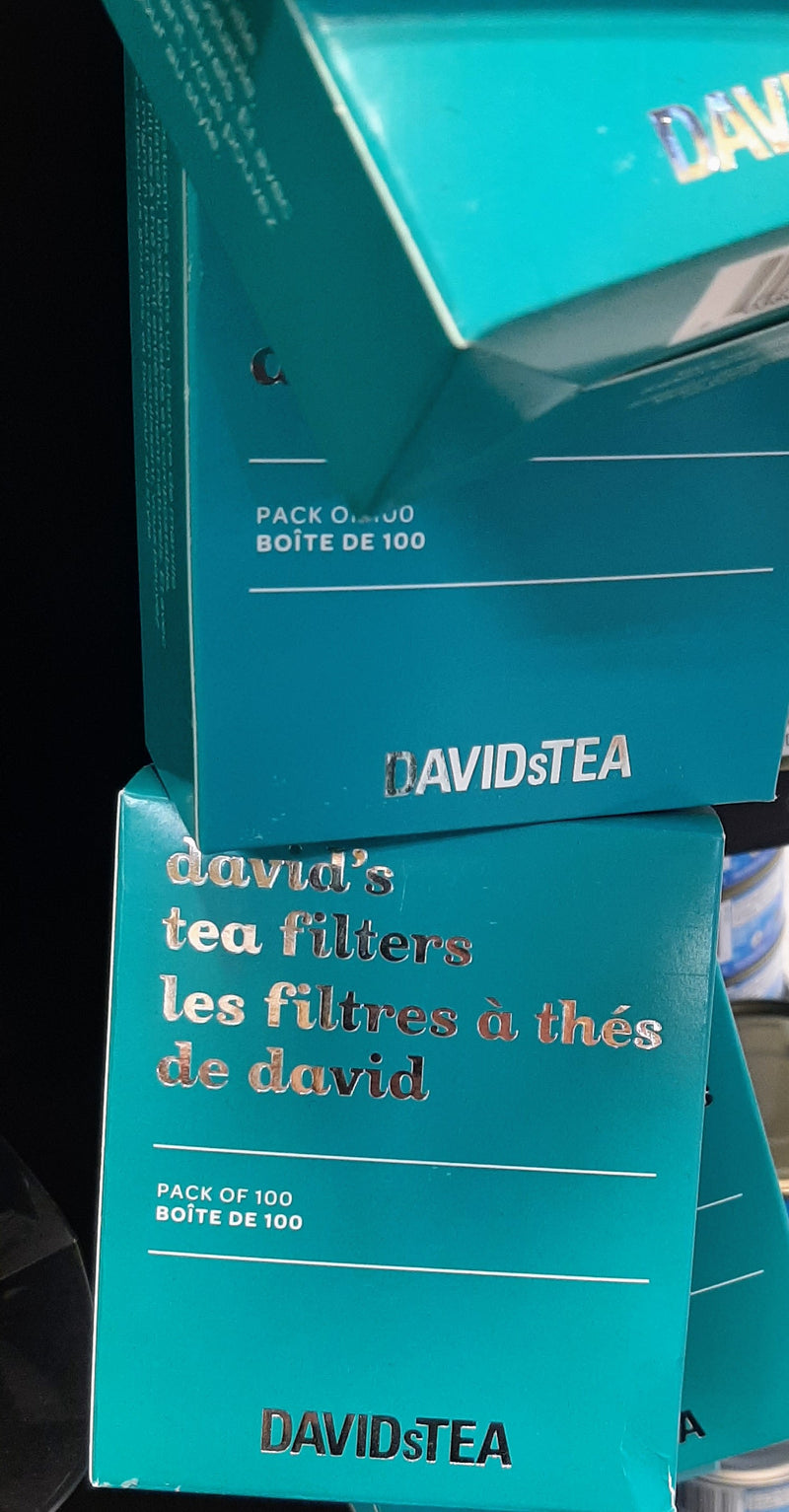 DAVIDS TEA FILTERS [100 PACK]