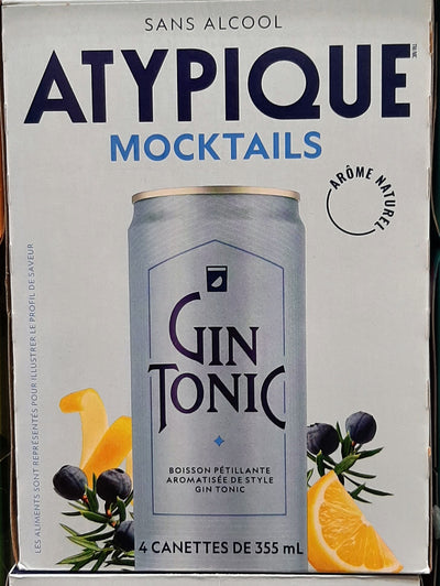 ATYPIQUE NON-ALCHOLIC GIN & TONIC [4 pkg]