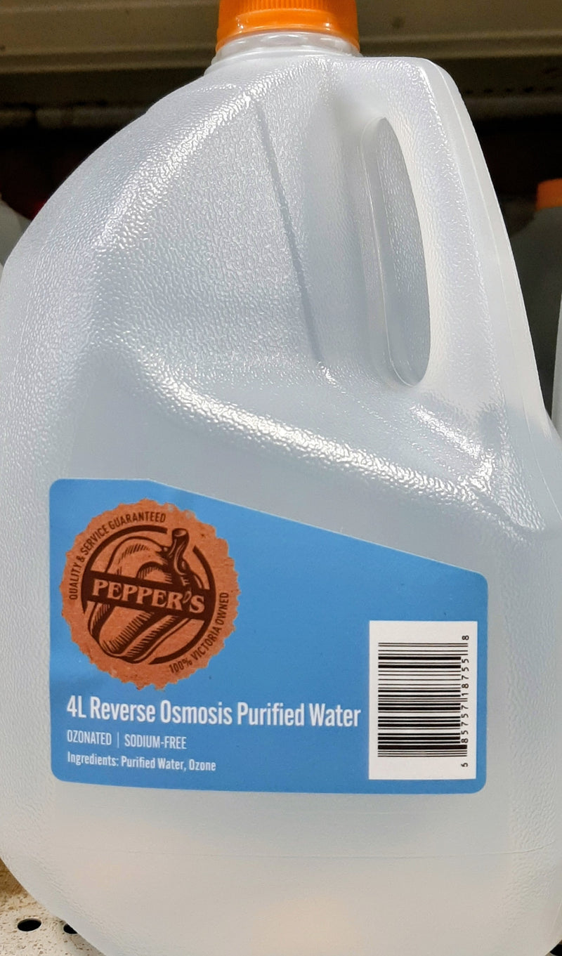 PEPPERS REVERSE OSMOSIS WATER [4 L+DEP]