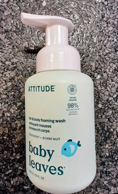 ATTITUDE BABY LEAVES GOOD NIGHT FOAMING WASH [295 ML]