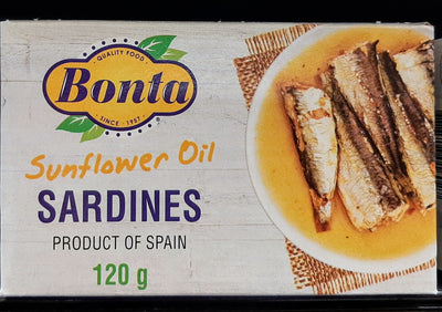 BONTA SUNFLOWER OIL SARDINES [120 G]