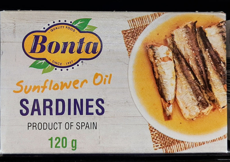 BONTA SUNFLOWER OIL SARDINES [120 G]