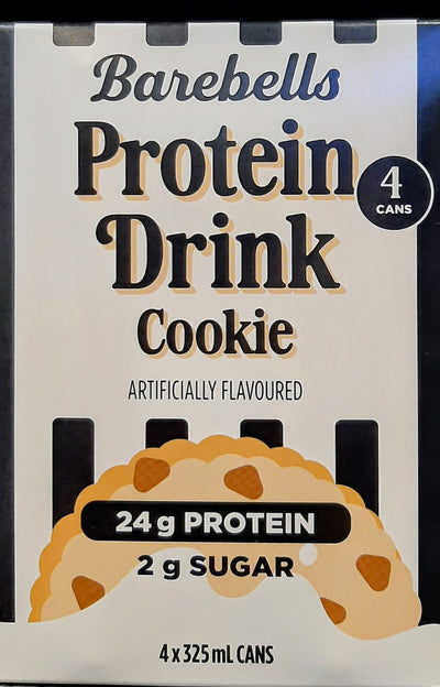 BAREBELLS COOKIE PROTEIN DRINK [4 pkg]