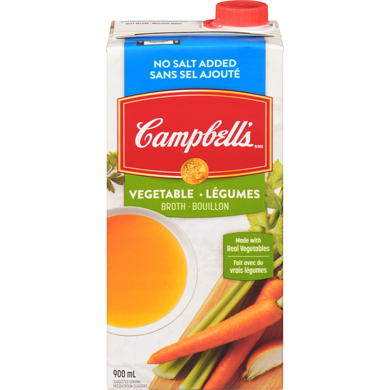 CAMPBELL VEGETABLE BROTH NSA [900 ML]