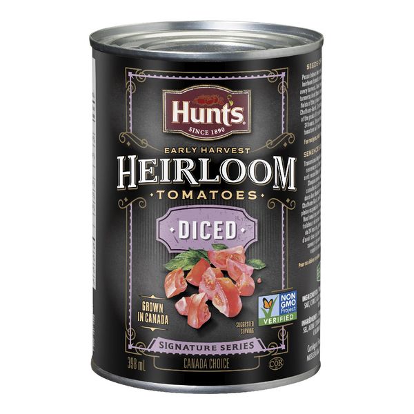 HUNTS HEIRLOOM DICED TOMATOES [398 ML]