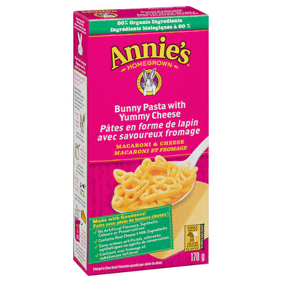 ANNIES BUNNY PASTA W/ CHEESE [170 G]