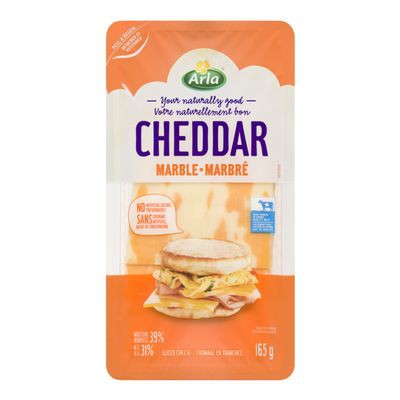 Arla Marble Cheddar Slices, 165 g
