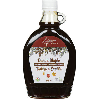 CANADIAN HERITAGE ORGANICS DATE & MAPLE SYRUP [375G]
