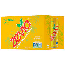 ZEVIA LEMON LIME TWIST SODA [6 X355M]