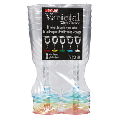 SOLO PLASTIC WINE GLASSES [10 s]
